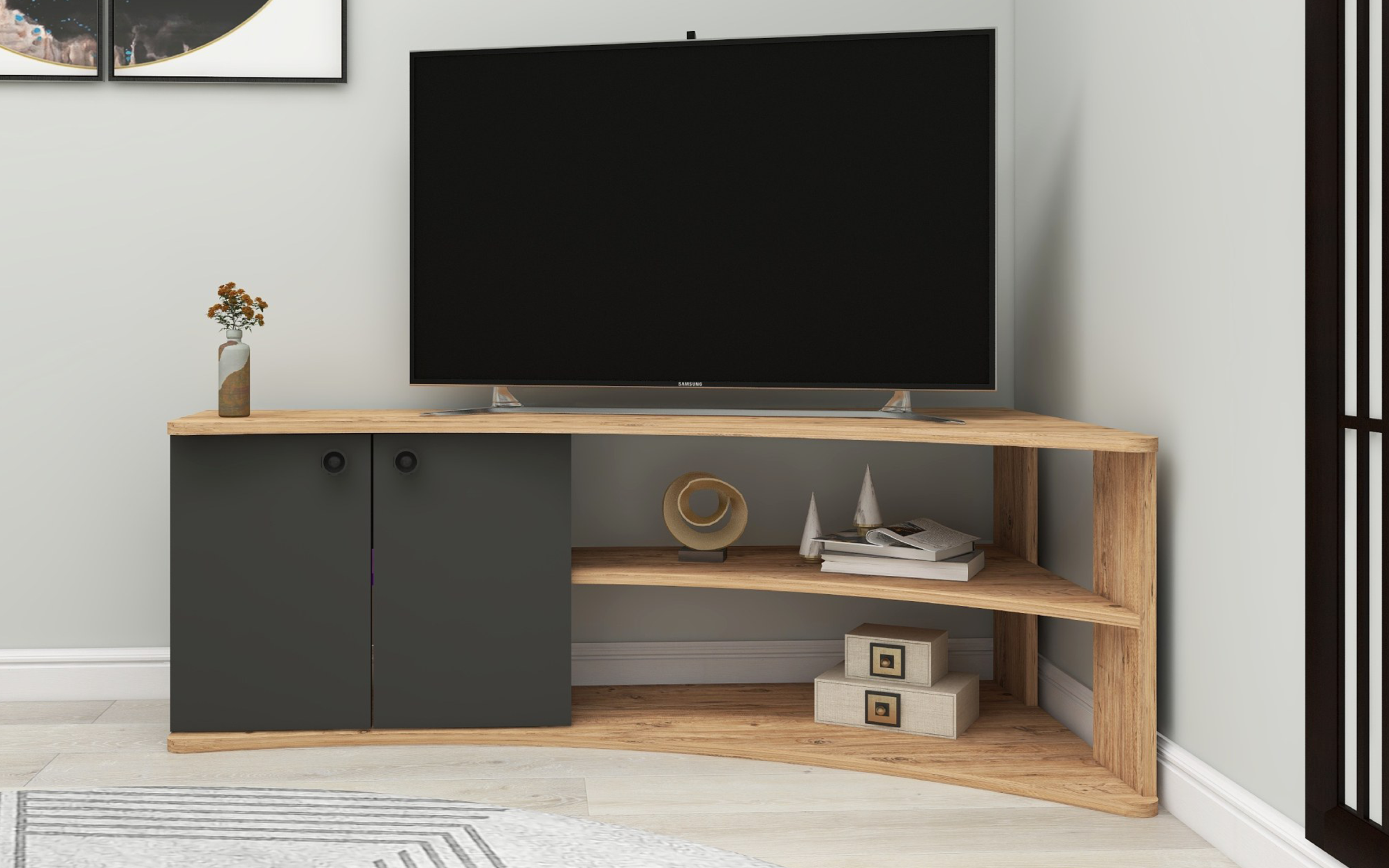 Modul TV Termera, pin atlantic + antracit  2